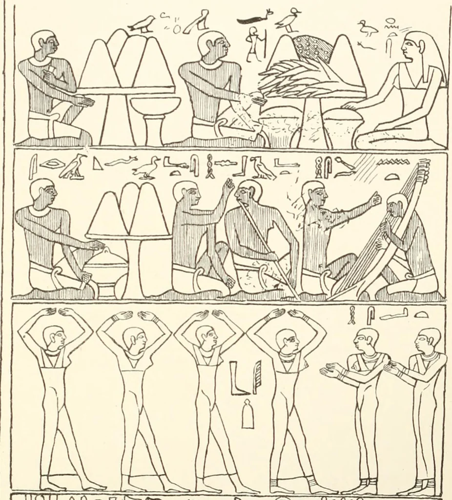 An illustration from Hieroglyphic texts from Egyptian stelae, etc, 1911, leaf 24