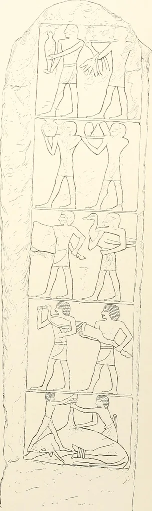 An illustration from Hieroglyphic texts from Egyptian stelae, etc, 1911, leaf 40