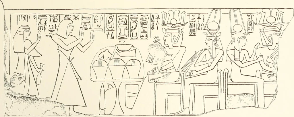An illustration from Hieroglyphic texts from Egyptian stelae, etc, 1911, leaf 86