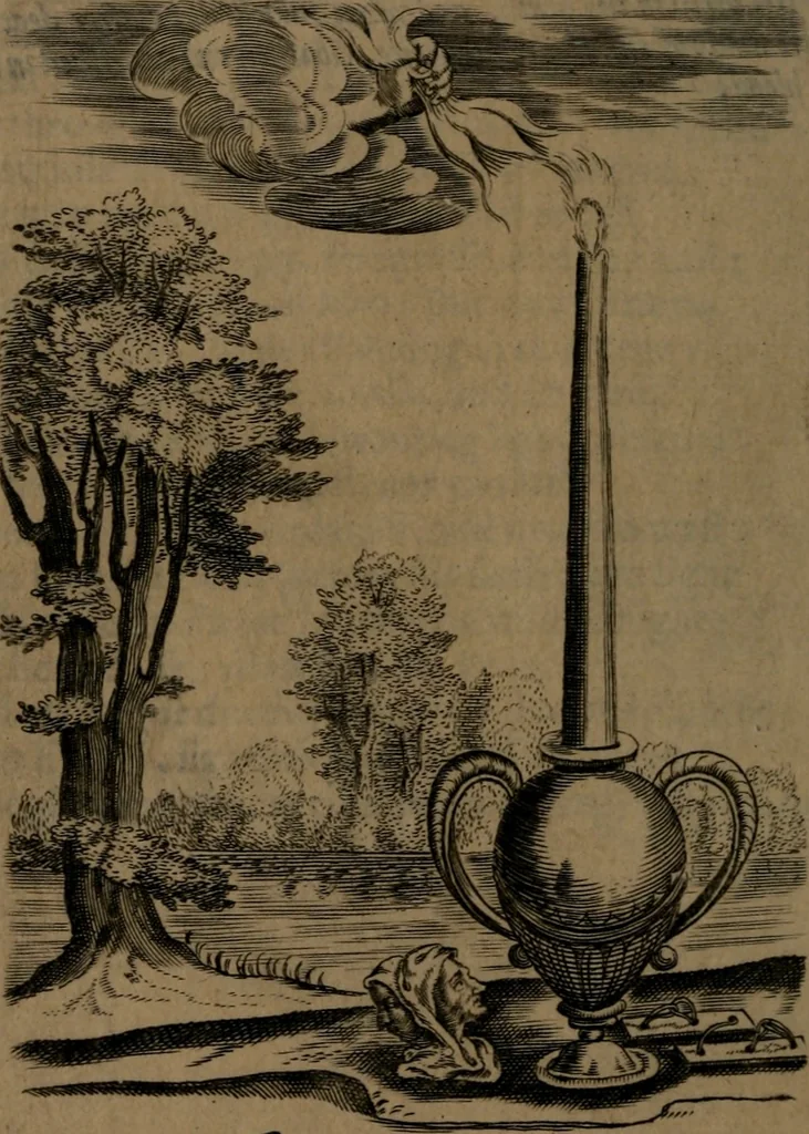 An illustration from Hieroglyphikes of the life of man, 1638, leaf 25