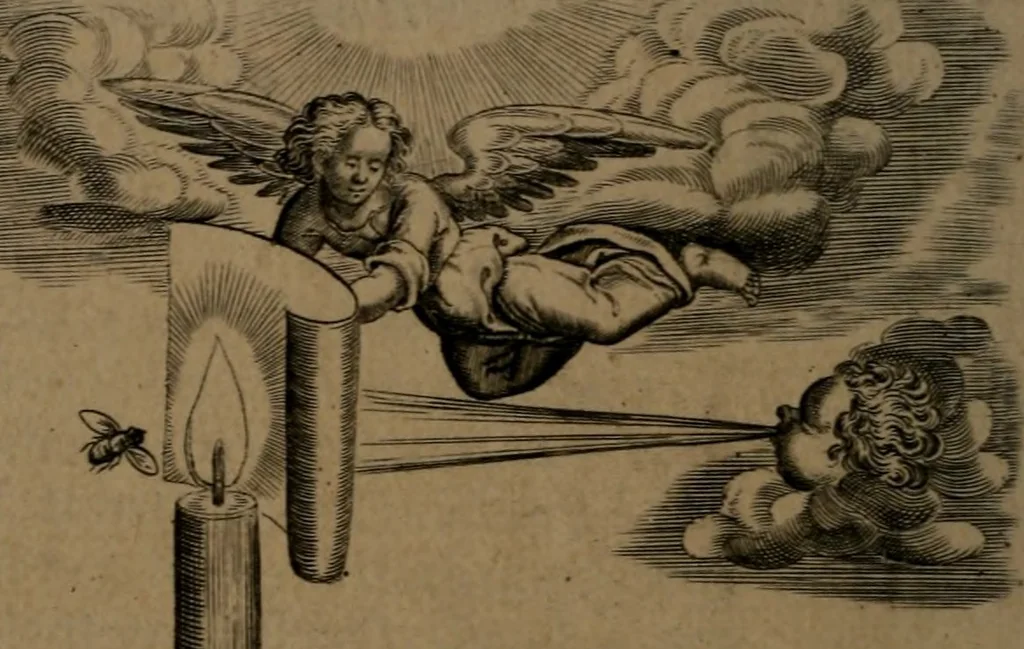 An illustration from Hieroglyphikes of the life of man, 1638, leaf 37