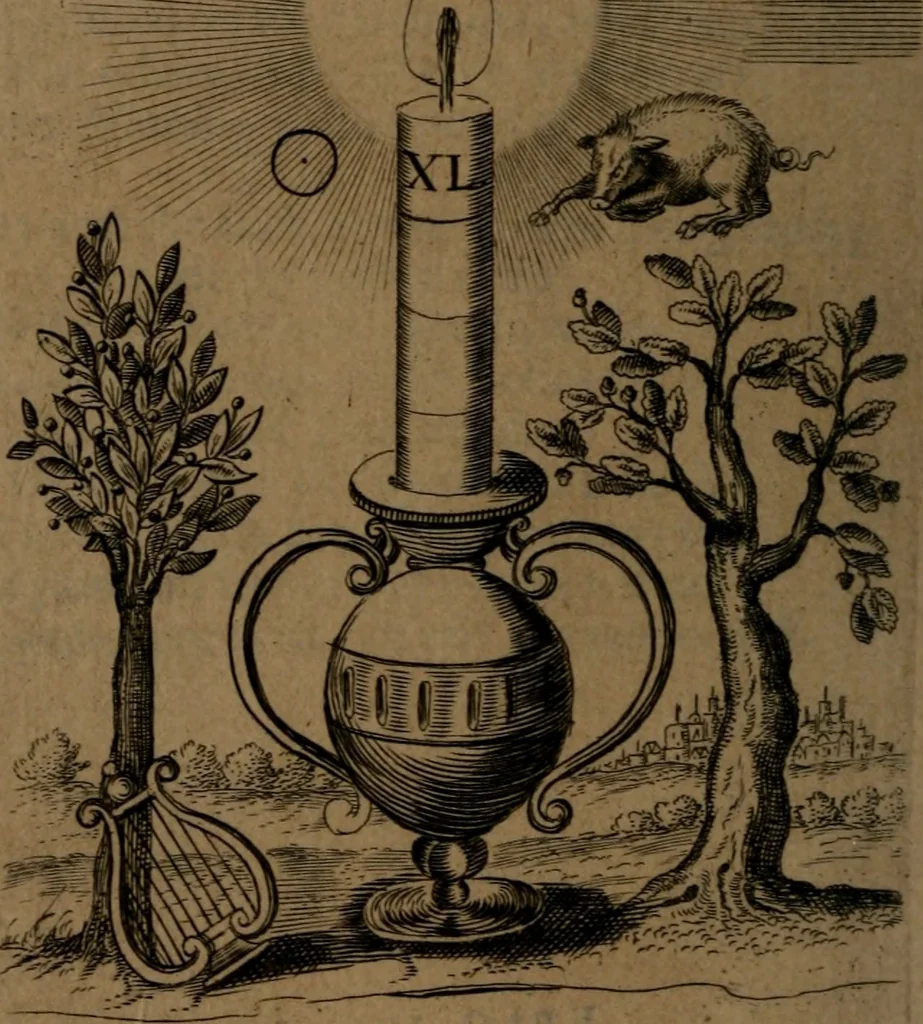 An illustration from Hieroglyphikes of the life of man, 1638, leaf 65