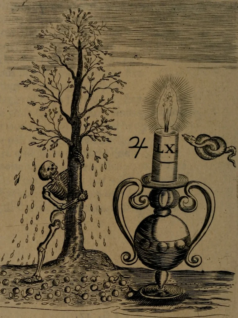 An illustration from Hieroglyphikes of the life of man, 1638, leaf 73