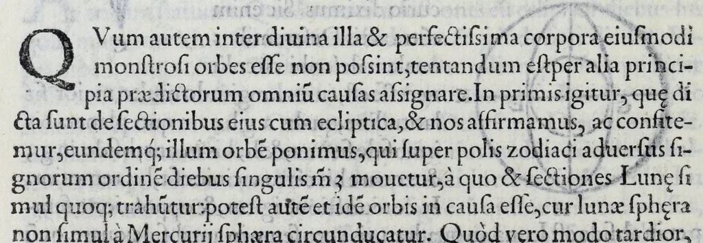 An illustration from Hieronymi Fracastorii veronensis Opera omnia : in vnum proxime post illius mortem collecta, quorum nomina sequens pagina plenius indicat. Accesservnt Andreae Navgerii patricii veneti Orationes duae, carminaq. nonnulla : amicorum cura ob id nuper simul impressa, ut eorum scripta, qui arcta inter se uiuentes necessitudine coniuncti fuerunt, in hominum quoque manus post eorum mortem iuncta pariter peruenirent, 1555, leaf 126