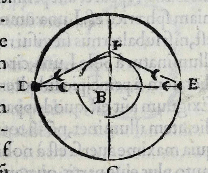 An illustration from Hieronymi Fracastorii veronensis Opera omnia : in vnum proxime post illius mortem collecta, quorum nomina sequens pagina plenius indicat. Accesservnt Andreae Navgerii patricii veneti Orationes duae, carminaq. nonnulla : amicorum cura ob id nuper simul impressa, ut eorum scripta, qui arcta inter se uiuentes necessitudine coniuncti fuerunt, in hominum quoque manus post eorum mortem iuncta pariter peruenirent, 1555, leaf 127