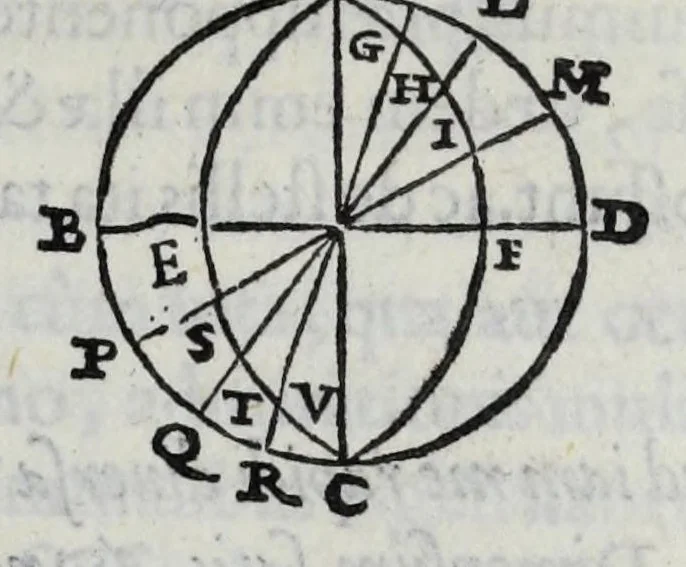 An illustration from Hieronymi Fracastorii veronensis Opera omnia : in vnum proxime post illius mortem collecta, quorum nomina sequens pagina plenius indicat. Accesservnt Andreae Navgerii patricii veneti Orationes duae, carminaq. nonnulla : amicorum cura ob id nuper simul impressa, ut eorum scripta, qui arcta inter se uiuentes necessitudine coniuncti fuerunt, in hominum quoque manus post eorum mortem iuncta pariter peruenirent, 1555, leaf 145