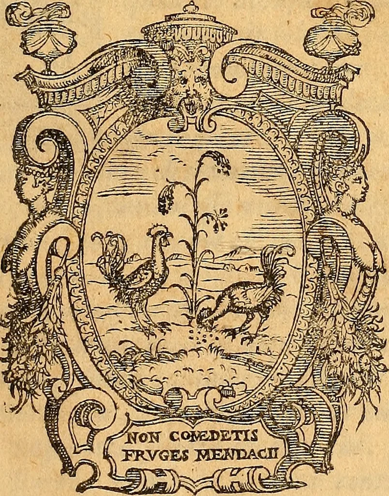 An illustration from Hieronymi Mercurialis Variarum lectionum libri quatuor : in quibus complurium, maximeq[ue] medicinae scriptorum infinita paenè loca vel corrupta restituuntur, vel obscura declarantur ; Alexandri Tralliani De lumbricis epistola, 1571, leaf 4