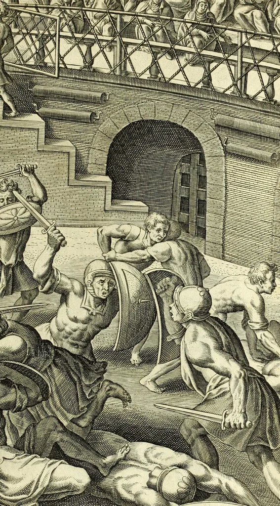 An illustration from Hieronymi Mercurialis Foroliviensis De arte gymnastica libri sex : in quibus exercitationum omnium vetustarum genera, loca, modi, facultates, & quidquid denique ad corporis humani exercitationes pertinet diligenter explicatur, 1672, leaf 227