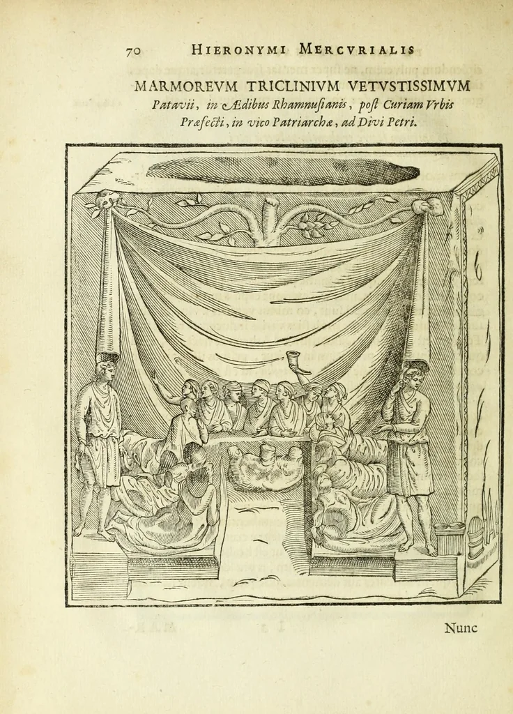 An illustration from Hieronymi Mercurialis Foroliviensis De arte gymnastica libri sex : in quibus exercitationum omnium vetustarum genera, loca, modi, facultates, & quidquid denique ad corporis humani exercitationes pertinet diligenter explicatur, 1672, leaf 90