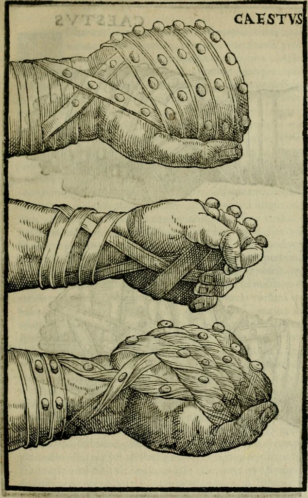 An illustration from Hieronymi Mercvrialis De arte gymnastica libri sex : in quibus exercitationum omnium vetustarum genera, loca, modi, facultates, & quidquid deniq. ad corporis humani exercitationes pertinet, diligenter explicatur .., 1573, leaf 132