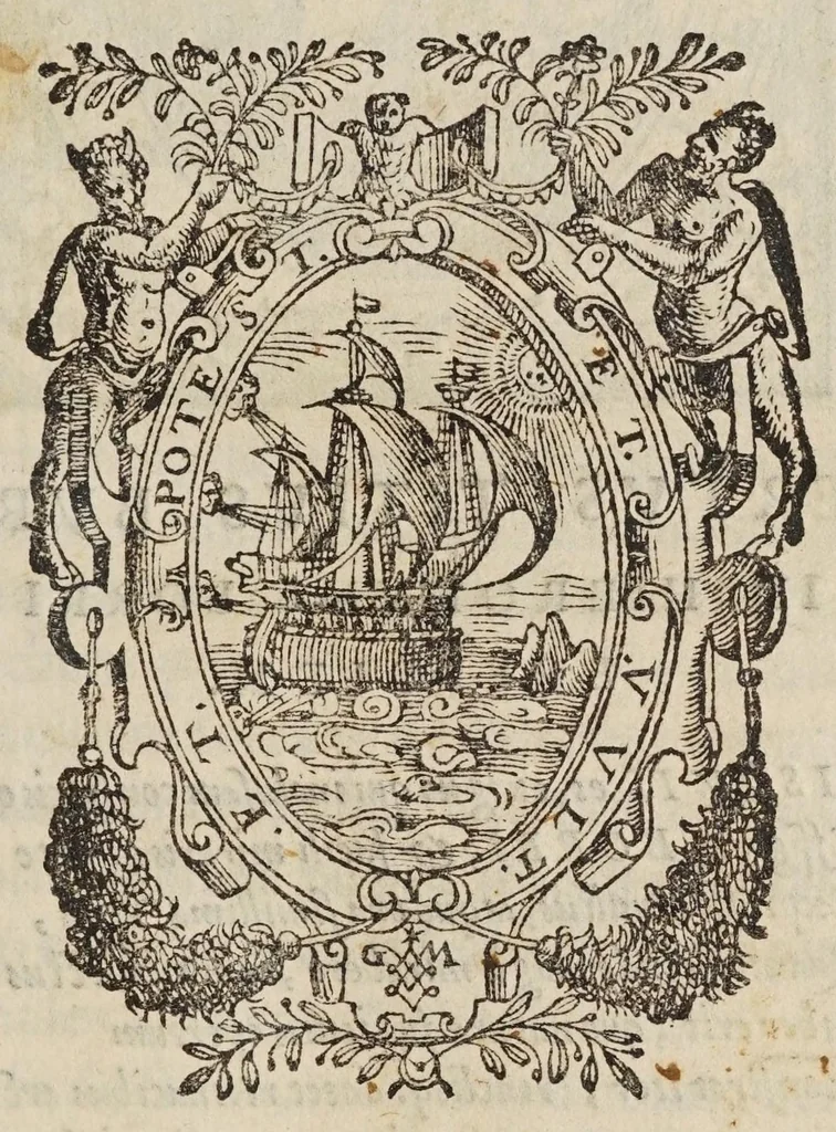 An illustration from Hieronymvs Borrivs ... De motu grauium, & leuium, 1576, leaf 5