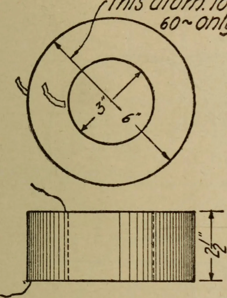 An illustration from High frequency apparatus, design, construction and practical application; a practical treatise for electrical engineers, electricans, physicians, students and experimenters, 1920, leaf 108