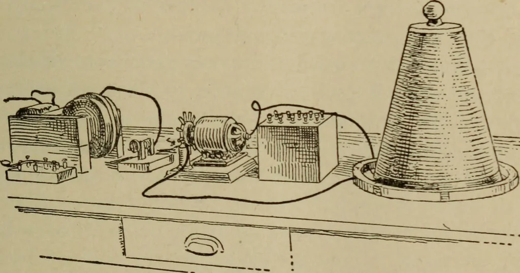 An illustration from High frequency apparatus, design, construction and practical application; a practical treatise for electrical engineers, electricans, physicians, students and experimenters, 1920, leaf 150