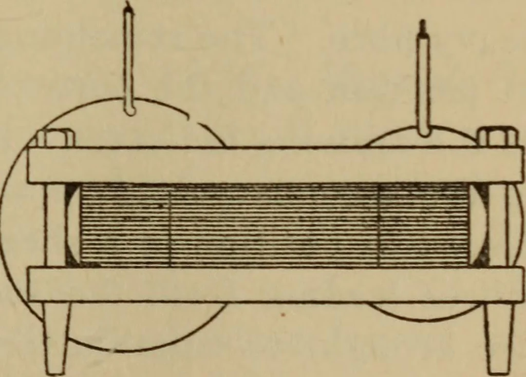 An illustration from High frequency apparatus, design, construction and practical application; a practical treatise for electrical engineers, electricans, physicians, students and experimenters, 1920, leaf 182