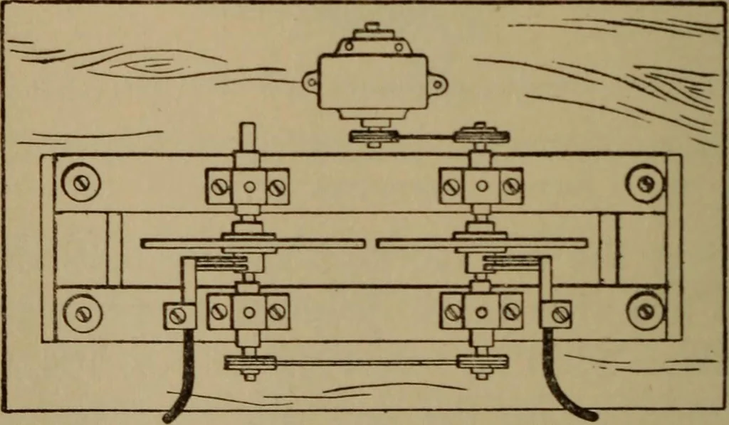 An illustration from High frequency apparatus, design, construction and practical application; a practical treatise for electrical engineers, electricans, physicians, students and experimenters, 1920, leaf 195