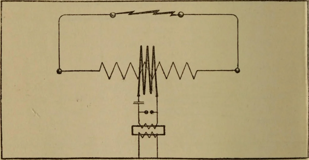 An illustration from High frequency apparatus, design, construction and practical application; a practical treatise for electrical engineers, electricans, physicians, students and experimenters, 1920, leaf 67