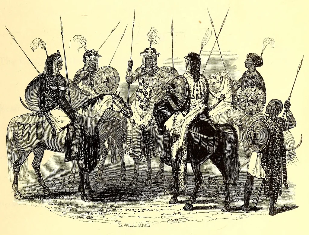 An illustration from The highlands of Æthiopia, 1844, leaf 13