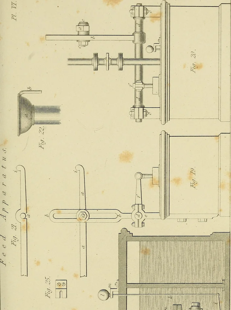 An illustration from The high-pressure steam engine : an exposition of its comparative merits, and an essay towards an improved system of construction, adapted especially to secure safety and economy in its use, 1847, leaf 337