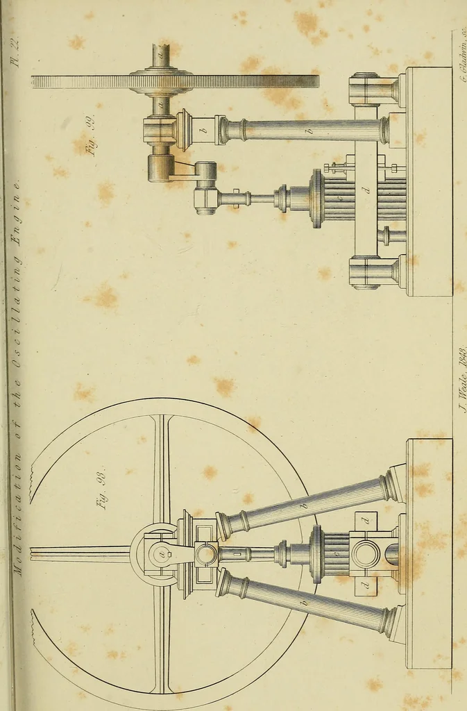 An illustration from The high-pressure steam engine : an exposition of its comparative merits, and an essay towards an improved system of construction, adapted especially to secure safety and economy in its use, 1847, leaf 369