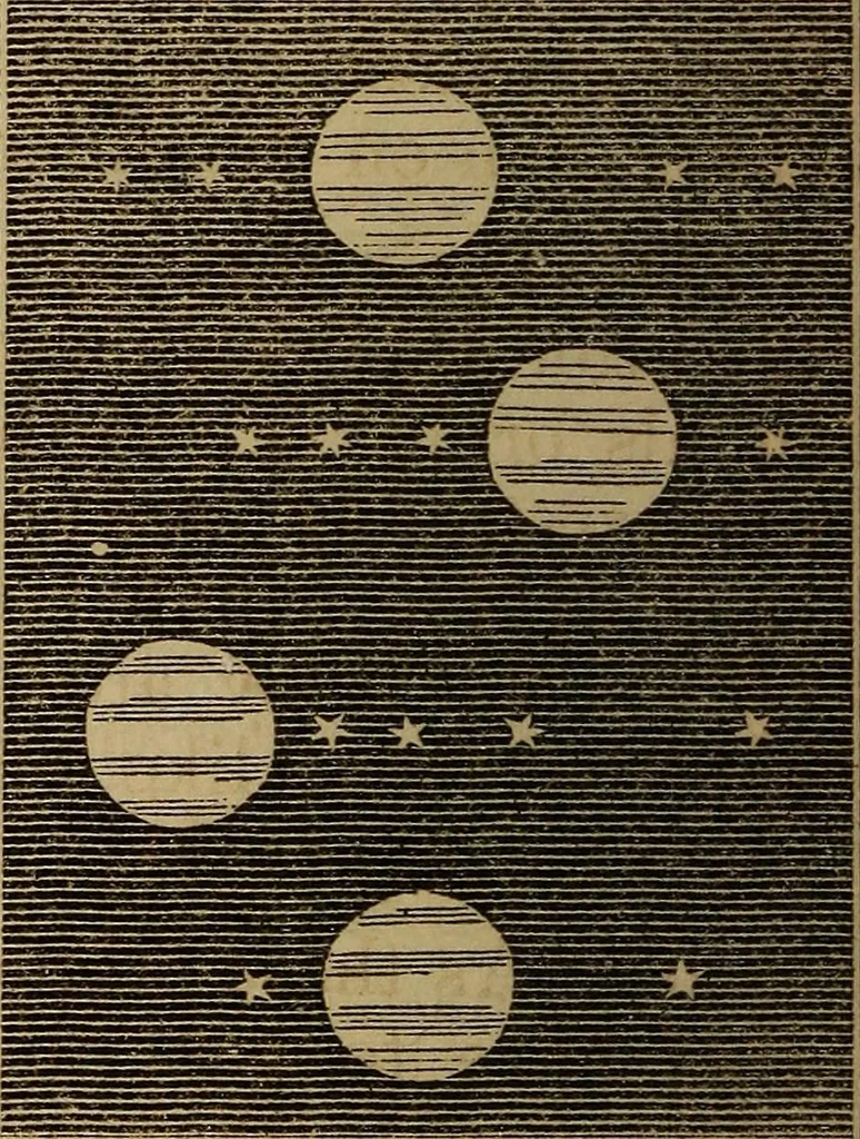 An illustration from A high-school astronomy: in which the descriptive, physical, and practical are combined .., 1859, leaf 129