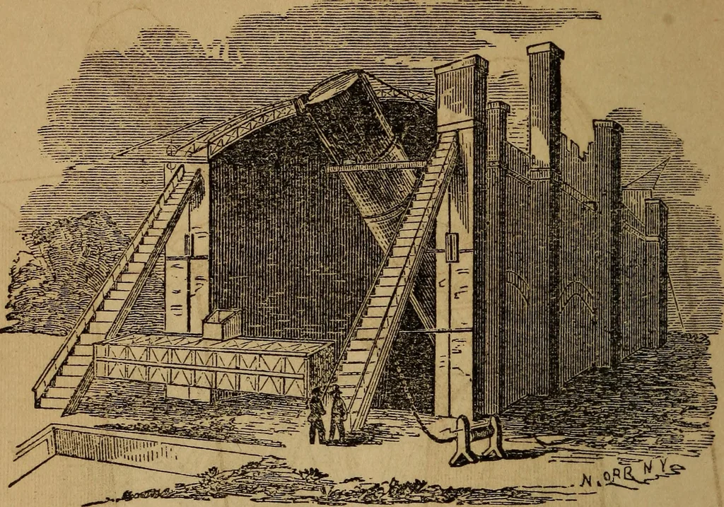 An illustration from A high-school astronomy: in which the descriptive, physical, and practical are combined .., 1859, leaf 239