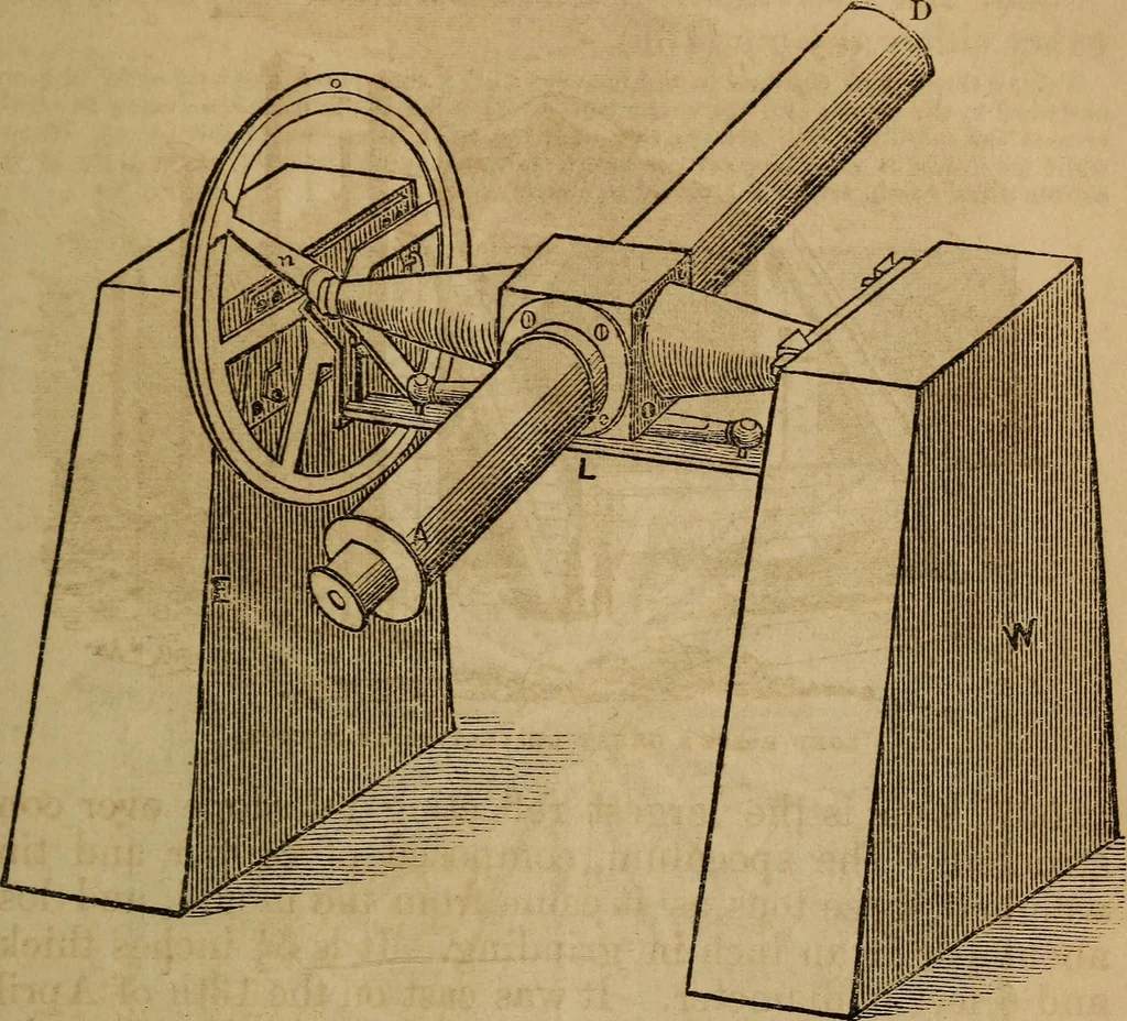 An illustration from A high-school astronomy: in which the descriptive, physical, and practical are combined .., 1859, leaf 240