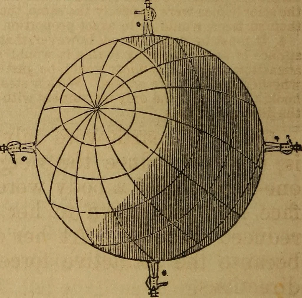 An illustration from A high-school astronomy: in which the descriptive, physical, and practical are combined .., 1859, leaf 47