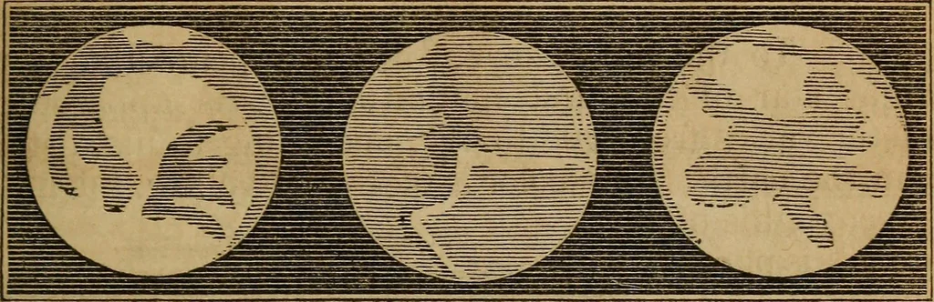An illustration from A high-school astronomy: in which the descriptive, physical, and practical are combined .., 1859, leaf 92