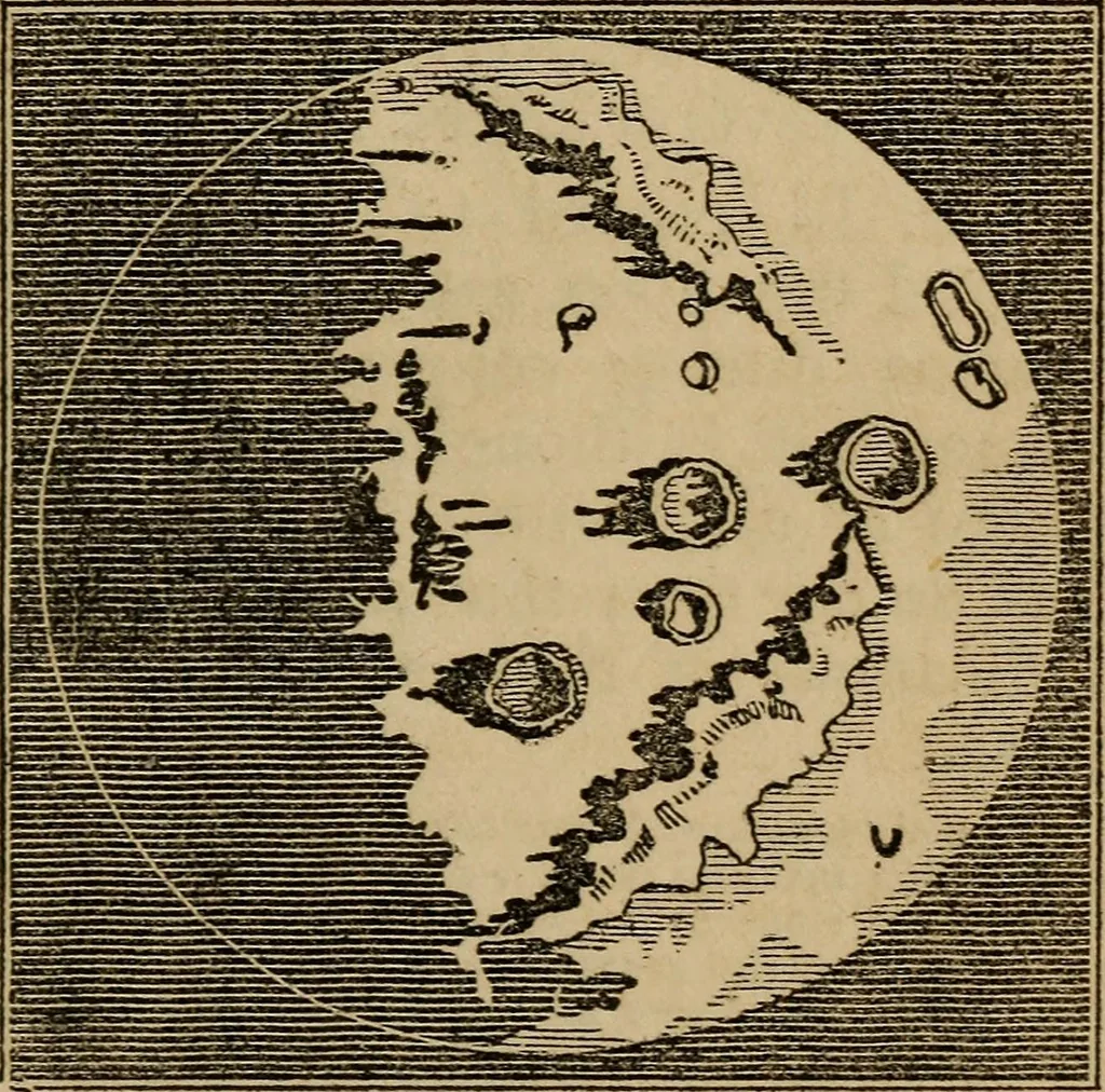An illustration from A high-school astronomy: in which the descriptive, physical, and practical are combined .., 1853, leaf 117