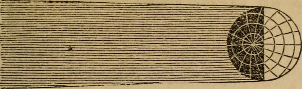 An illustration from A high-school astronomy: in which the descriptive, physical, and practical are combined .., 1853, leaf 121