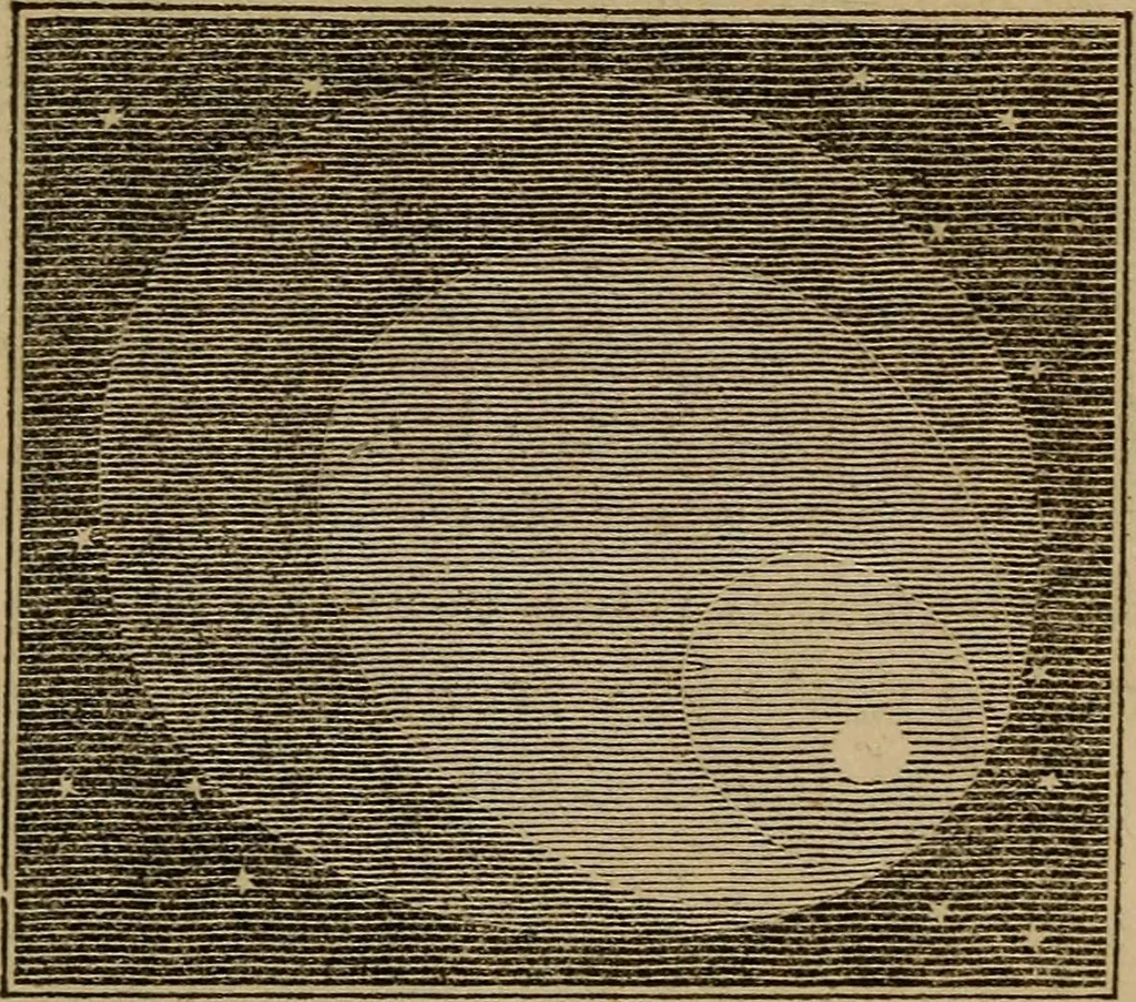 An illustration from A high-school astronomy: in which the descriptive, physical, and practical are combined .., 1853, leaf 145