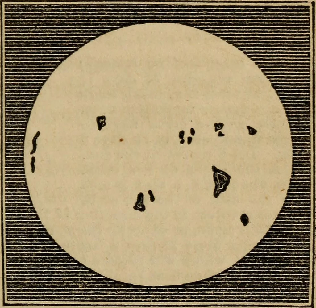 An illustration from A high-school astronomy: in which the descriptive, physical, and practical are combined .., 1853, leaf 151