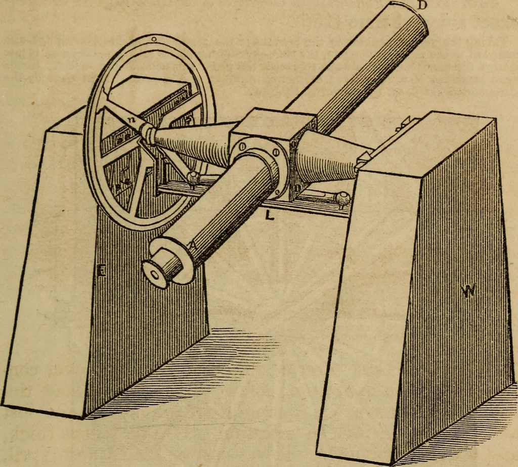 An illustration from A high-school astronomy: in which the descriptive, physical, and practical are combined .., 1853, leaf 239