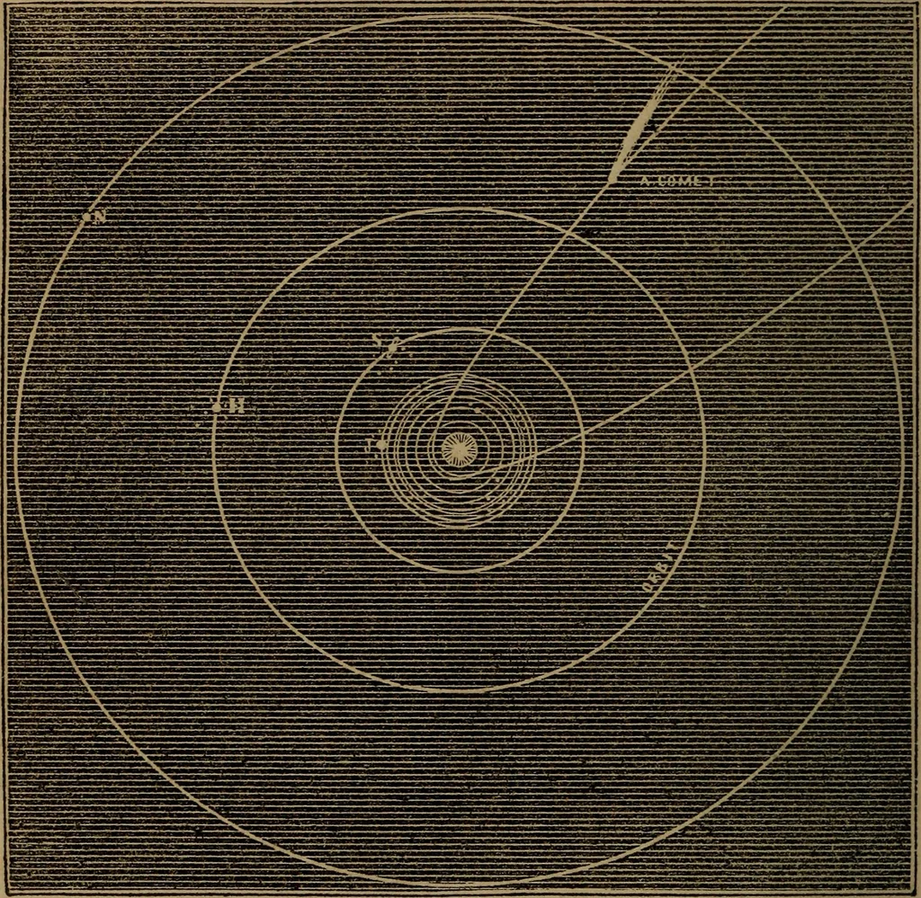 An illustration from A high-school astronomy: in which the descriptive, physical, and practical are combined .., 1853, leaf 34
