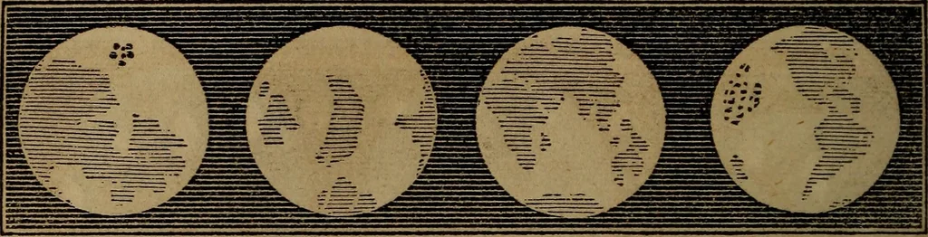 An illustration from A high-school astronomy: in which the descriptive, physical, and practical are combined .., 1853, leaf 90