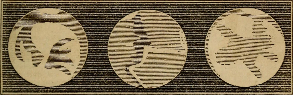 An illustration from A high-school astronomy: in which the descriptive, physical, and practical are combined .., 1853, leaf 91