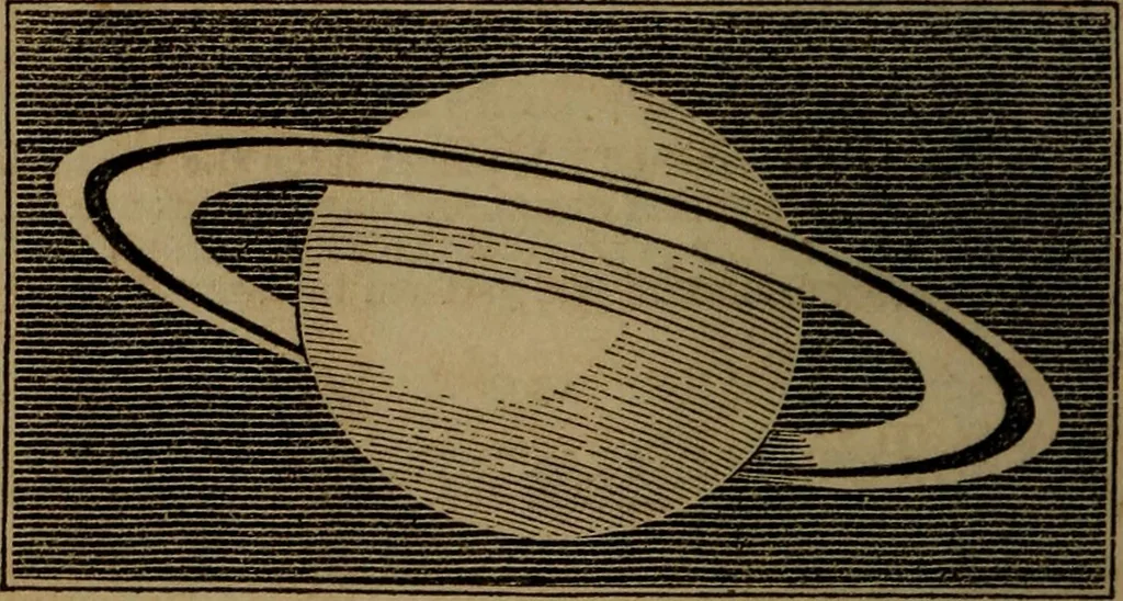 An illustration from A high-school astronomy: in which the descriptive, physical, and practical are combined .., 1853, leaf 94