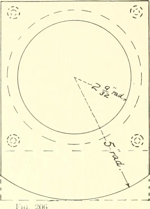 An illustration from High school manual training course in woodwork, including cost of equipment and supplies and studies on trees and wood, 1905, leaf 100