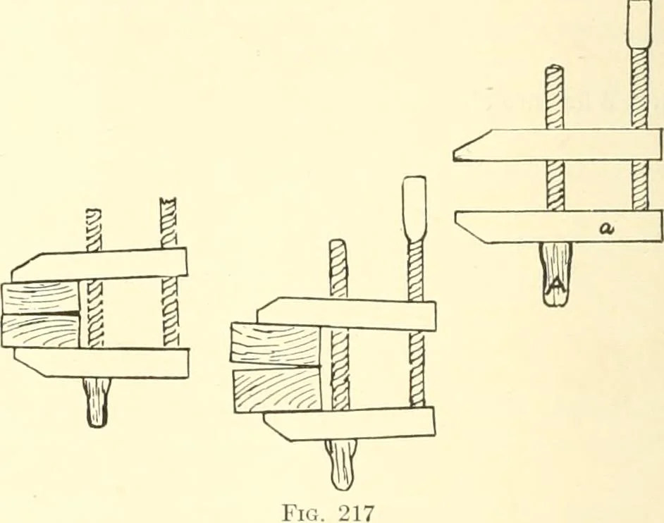 An illustration from High school manual training course in woodwork, including cost of equipment and supplies and studies on trees and wood, 1905, leaf 110