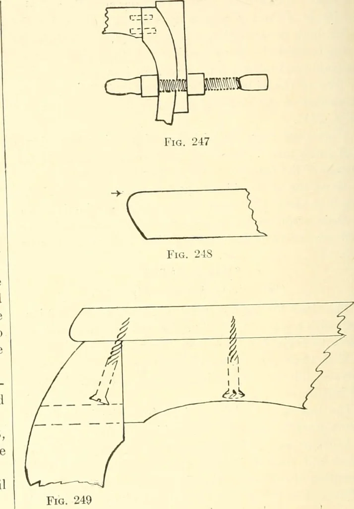 An illustration from High school manual training course in woodwork, including cost of equipment and supplies and studies on trees and wood, 1905, leaf 138