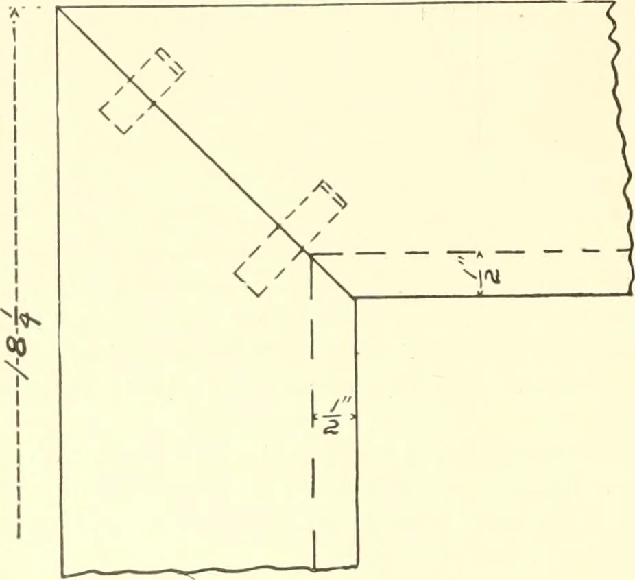 An illustration from High school manual training course in woodwork, including cost of equipment and supplies and studies on trees and wood, 1905, leaf 142