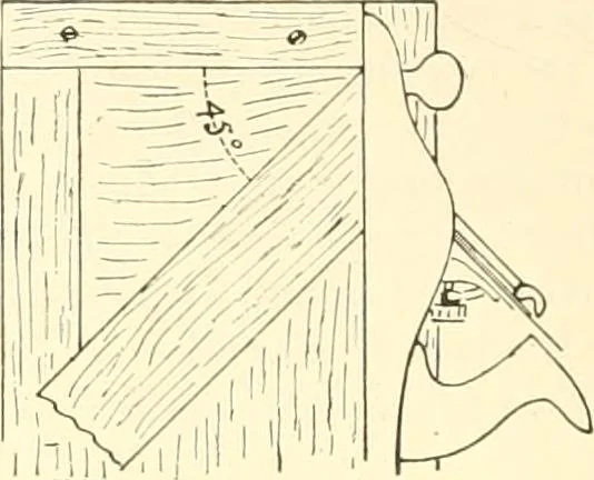 An illustration from High school manual training course in woodwork, including cost of equipment and supplies and studies on trees and wood, 1905, leaf 142