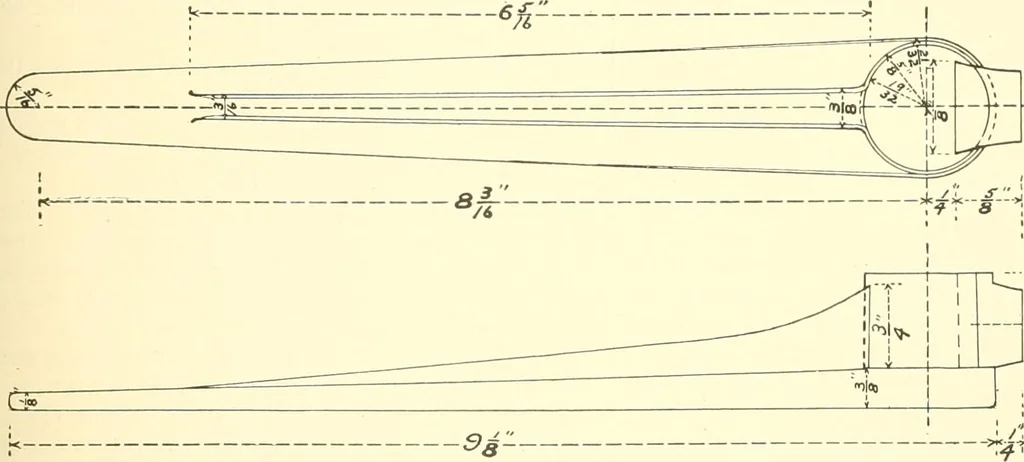 An illustration from High school manual training course in woodwork, including cost of equipment and supplies and studies on trees and wood, 1905, leaf 177