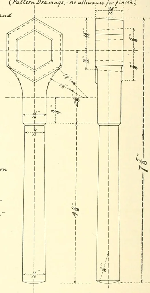 An illustration from High school manual training course in woodwork, including cost of equipment and supplies and studies on trees and wood, 1905, leaf 188