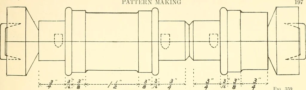 An illustration from High school manual training course in woodwork, including cost of equipment and supplies and studies on trees and wood, 1905, leaf 199