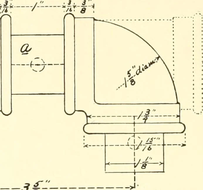 An illustration from High school manual training course in woodwork, including cost of equipment and supplies and studies on trees and wood, 1905, leaf 200