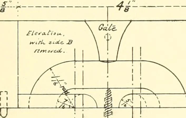 An illustration from High school manual training course in woodwork, including cost of equipment and supplies and studies on trees and wood, 1905, leaf 205