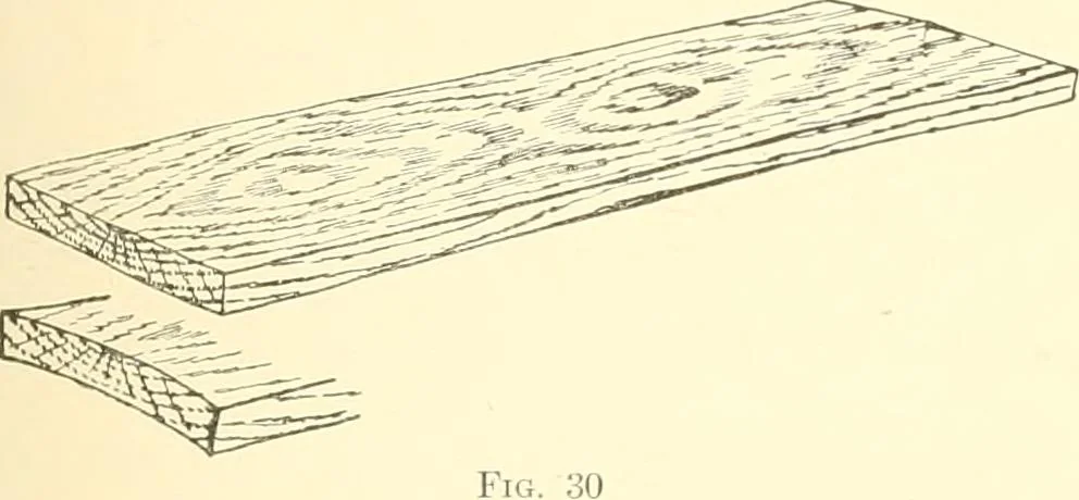 An illustration from High school manual training course in woodwork, including cost of equipment and supplies and studies on trees and wood, 1905, leaf 37