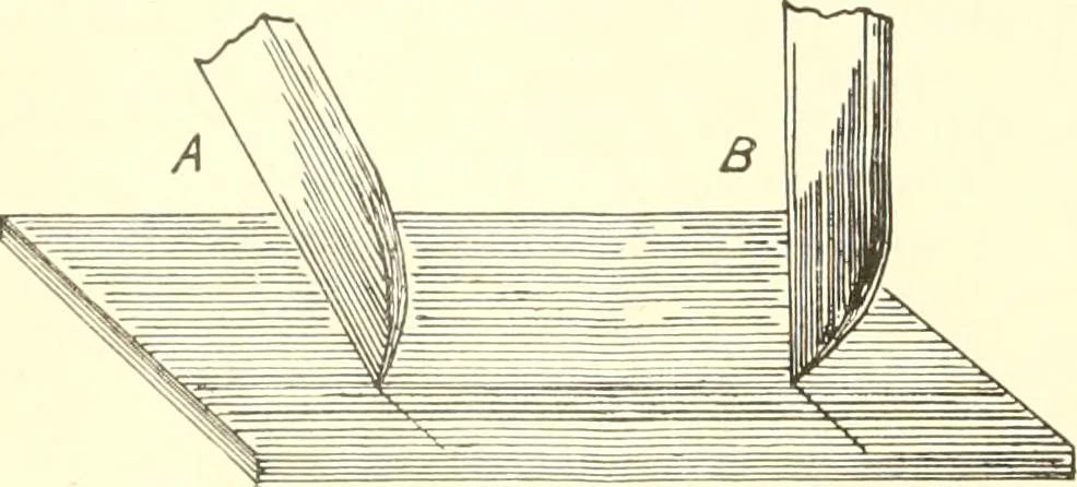 An illustration from High school manual training course in woodwork, including cost of equipment and supplies and studies on trees and wood, 1905, leaf 40
