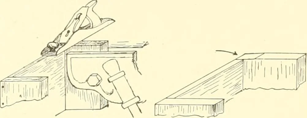 An illustration from High school manual training course in woodwork, including cost of equipment and supplies and studies on trees and wood, 1905, leaf 53
